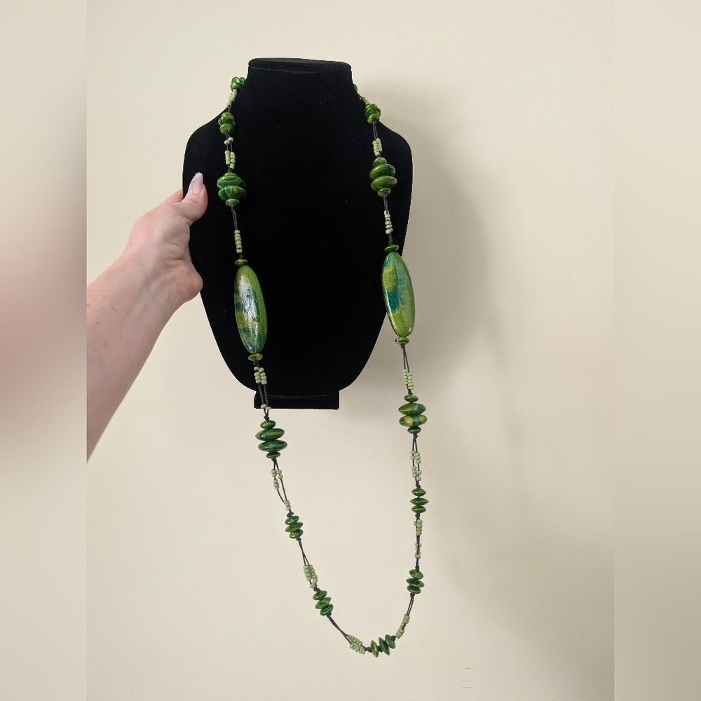 Green Beaded Necklace